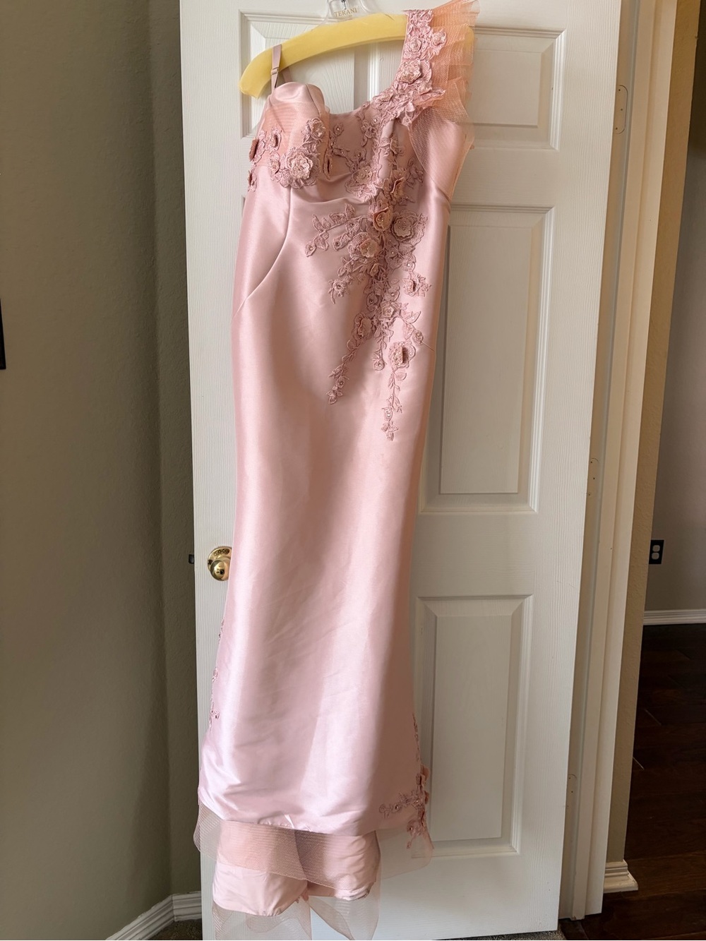 Terani Couture Blush Pink Evening Dress